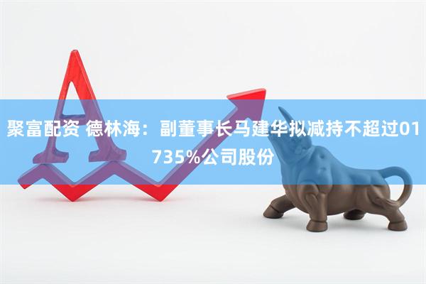 聚富配资 德林海：副董事长马建华拟减持不超过01735%公司股份