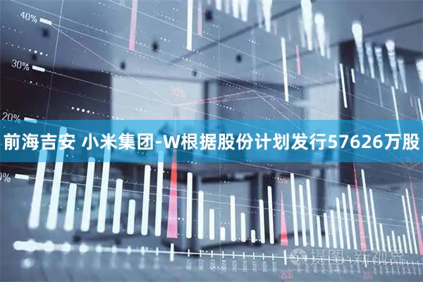 前海吉安 小米集团-W根据股份计划发行57626万股